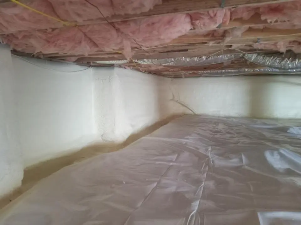 Crawl space encapsulation with closed-cell spray foam for Spray Foam Roofing in Lehi
